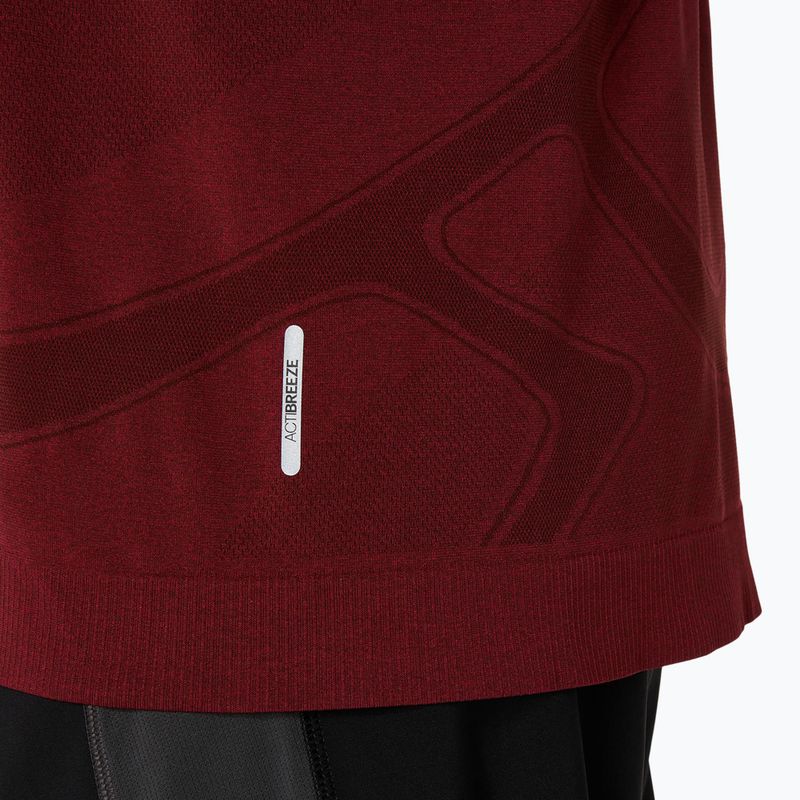 Longsleeve do biegania męski ASICS Road Seamless LS dark red planet 6
