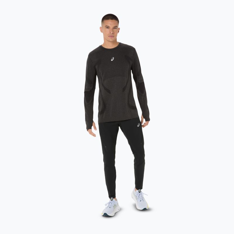 Longsleeve do biegania męski ASICS Road Seamless performance black 2