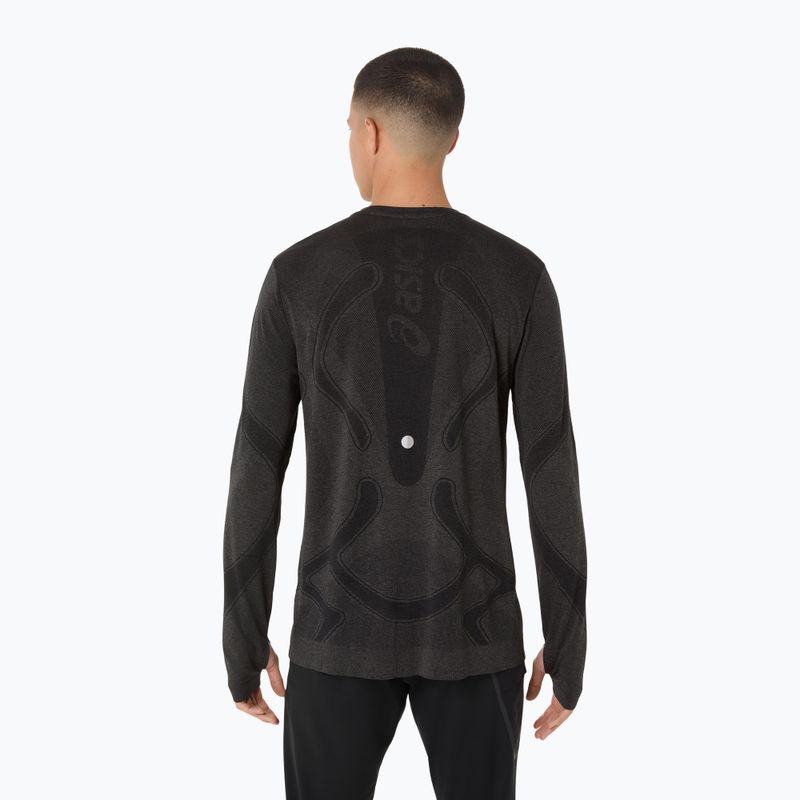 Longsleeve do biegania męski ASICS Road Seamless LS performance black 3