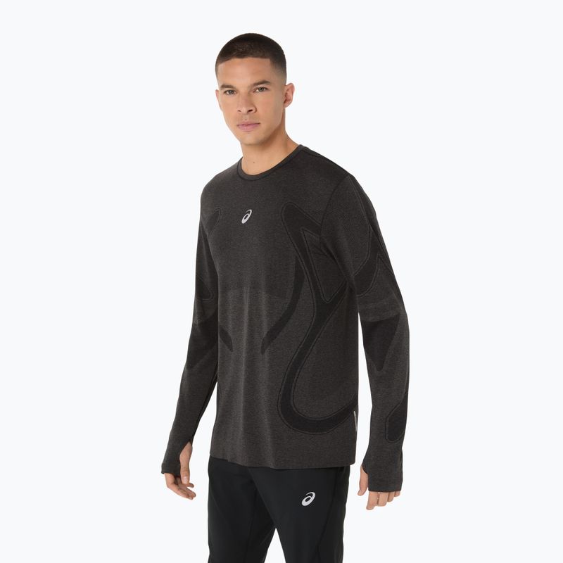 Longsleeve do biegania męski ASICS Road Seamless LS performance black 4