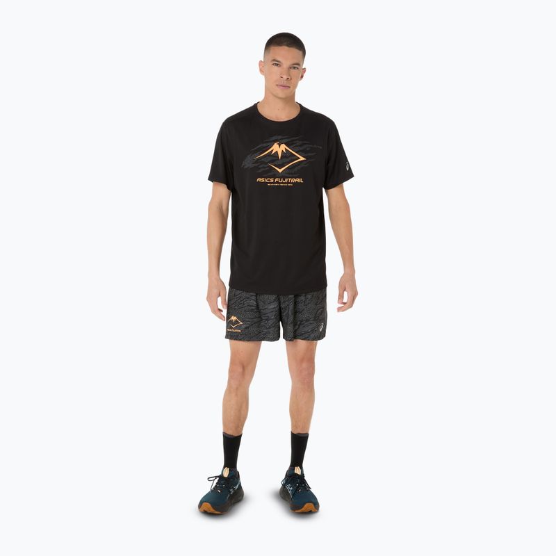 Koszulka do biegania męska ASICS Fujitrail Logo SS performance black 2