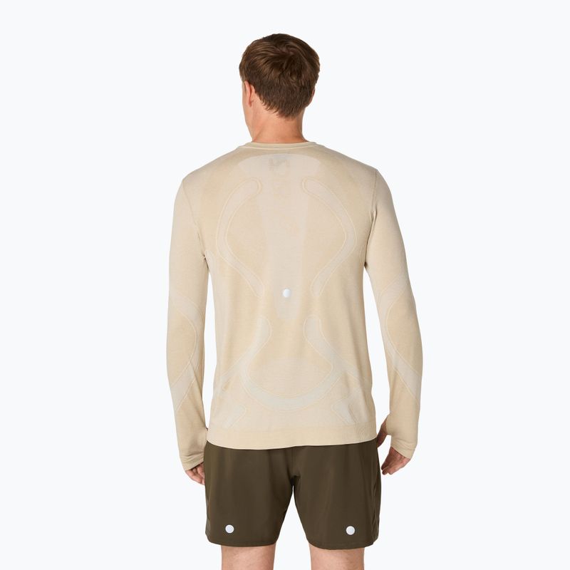 Longsleeve do biegania męski ASICS Road Seamless cream 3