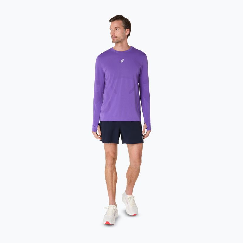 Longsleeve do biegania męski ASICS Road Seamless LS edo purple 2