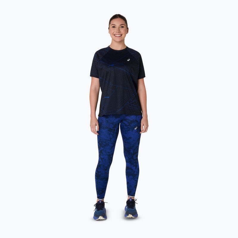 Legginsy do biegania damskie ASICS Road Lite-Show performance black/dark cobalt 2