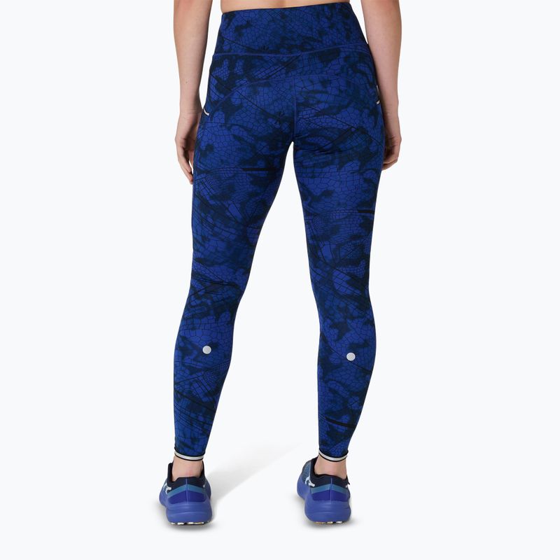 Legginsy do biegania damskie ASICS Road Lite-Show performance black/dark cobalt 3