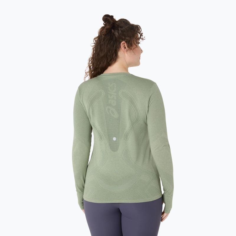 Longsleeve do biegania damski ASICS Road Seamless LS monument blue/whisper green 3