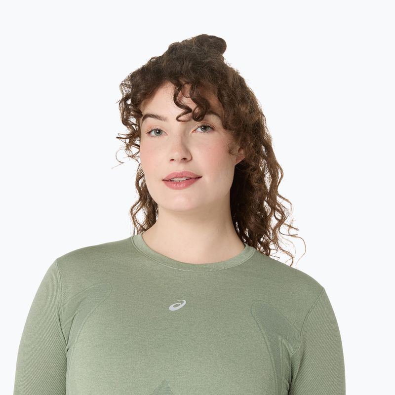 Longsleeve do biegania damski ASICS Road Seamless LS monument blue/whisper green 5