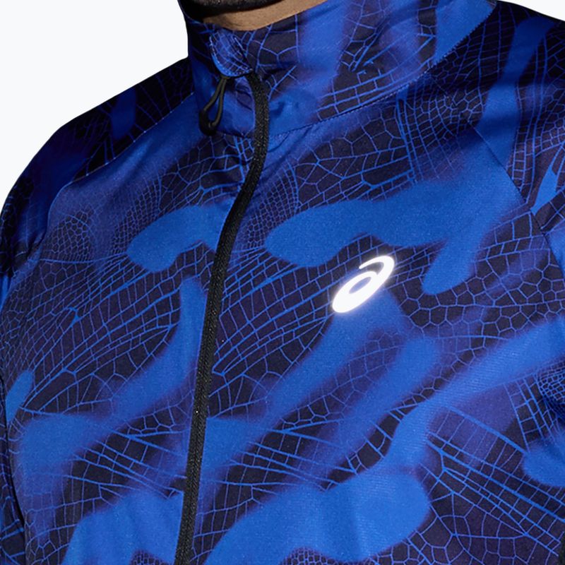 Kurtka do biegania męska ASICS Road Lite-Show Packable performance black/dark cobalt 7