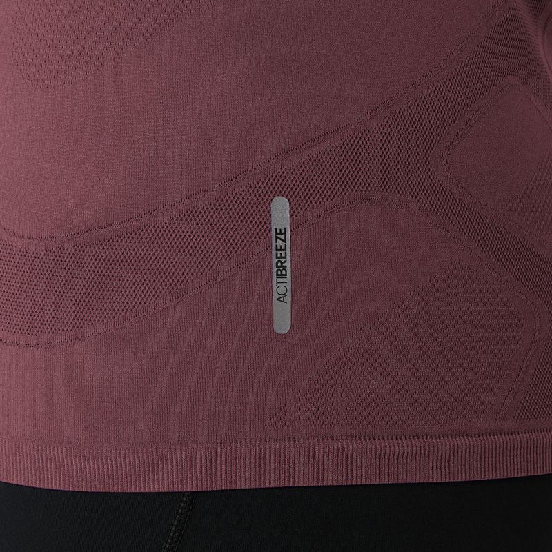 Longsleeve do biegania damski ASICS Road Seamless LS dark currant/port royal 7
