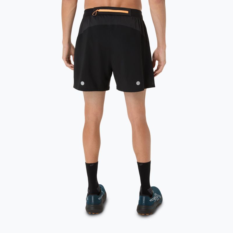 Spodenki do biegania męskie ASICS Fujitrail All Over Print 5IN performance black 3
