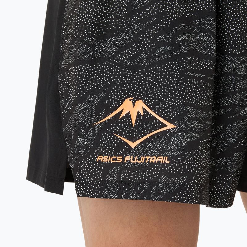 Spodenki do biegania męskie ASICS Fujitrail All Over Print 5IN performance black 6