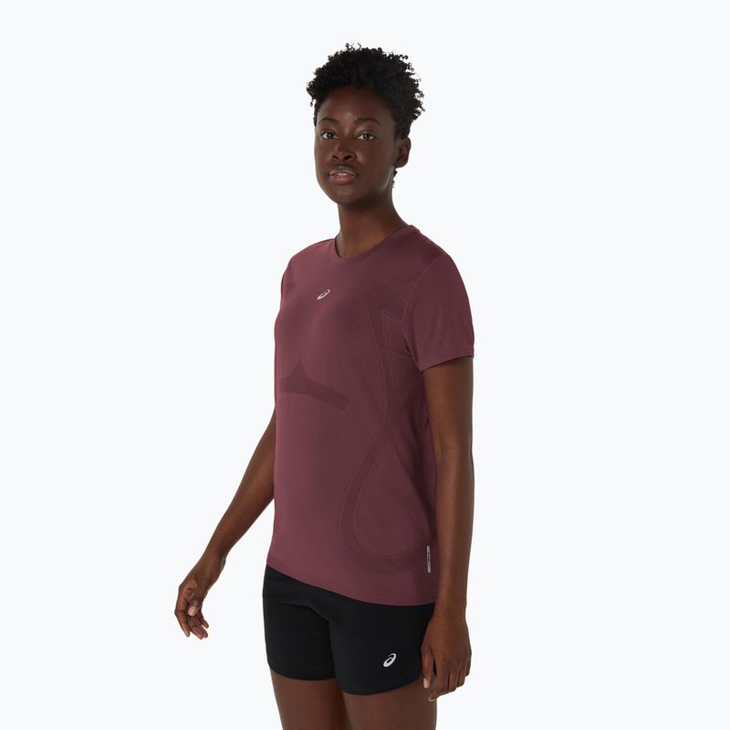 Koszulka do biegania damska ASICS Seamless dark currant/port royal 4