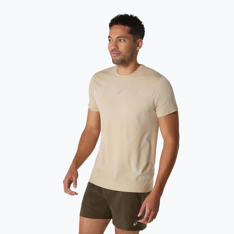 Koszulka do biegania męska ASICS Road Seamless cream 4
