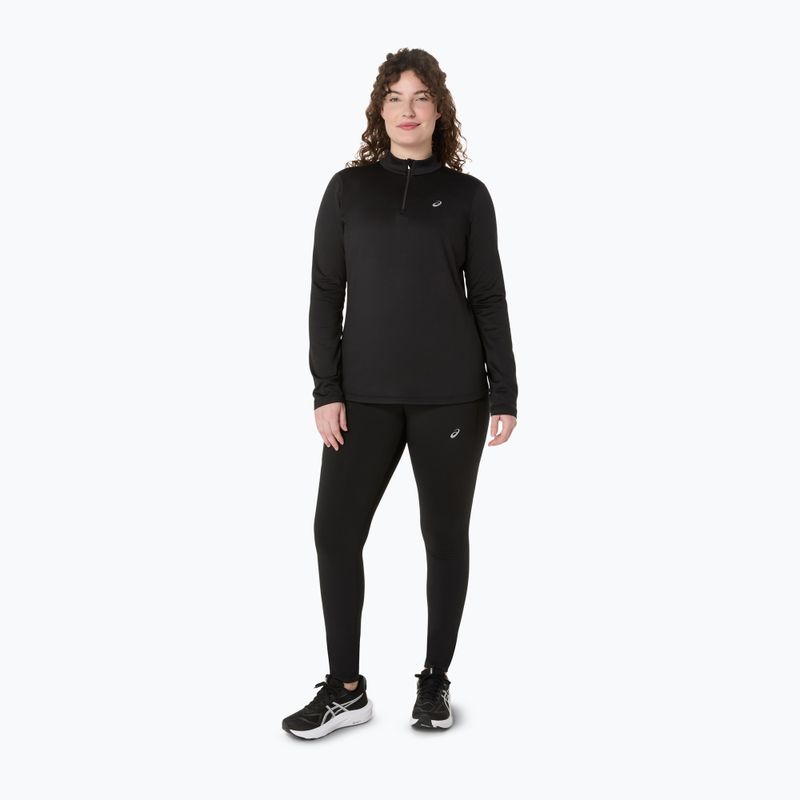 Longsleeve do biegania damski ASICS Core LS Half Zip Winter performance black 2