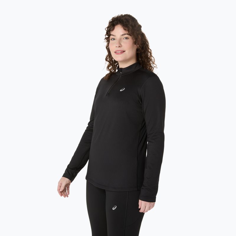 Longsleeve do biegania damski ASICS Core LS Half Zip Winter performance black 4