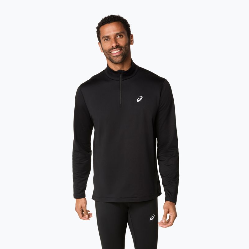 Bluza do biegania męska ASICS Core Half Zip Winter performance black
