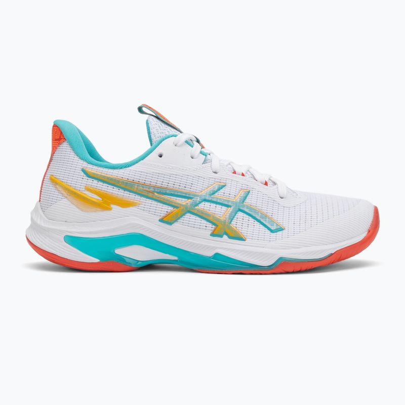 Buty do siatkówki damskie ASICS Netburner Ballistic FF 4 white/sea glass 2