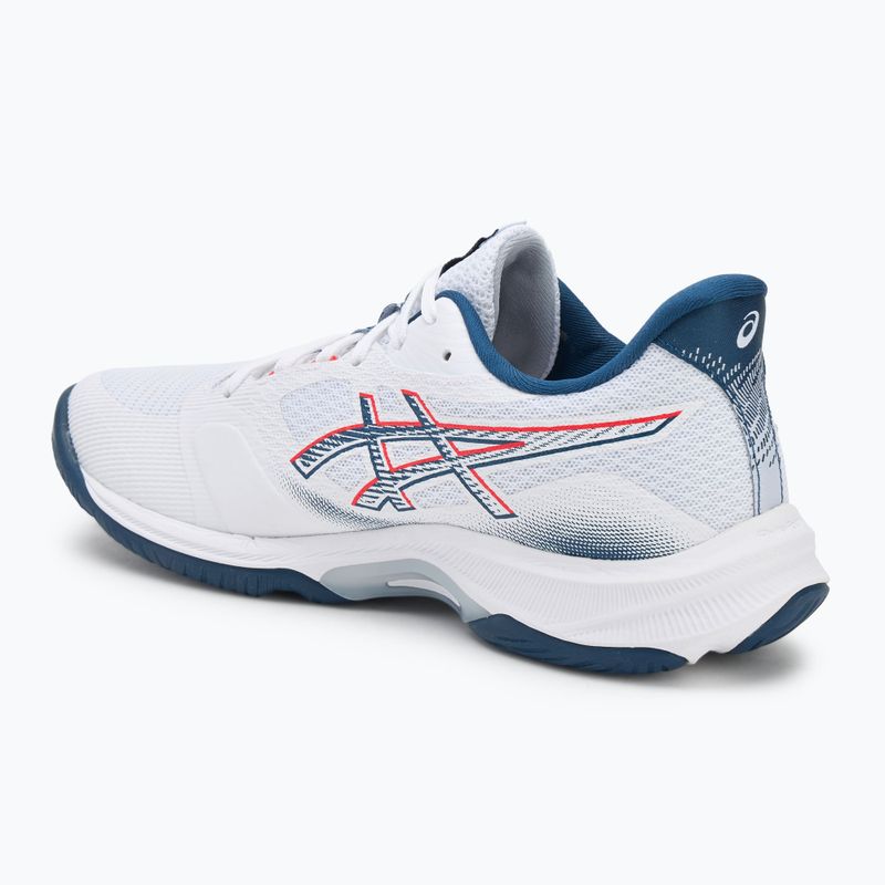 Buty męskie ASICS Netburner Ballistic FF 4 white/mako blue 3