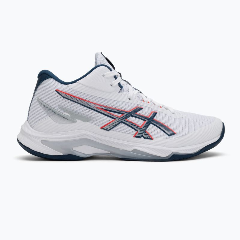 Buty do siatkówki męskie ASICS Netburner Ballistic FF 4 white/mako blue 2