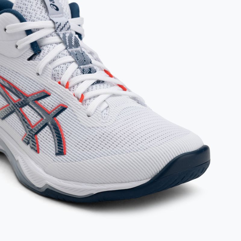 Buty do siatkówki męskie ASICS Netburner Ballistic FF 4 white/mako blue 7