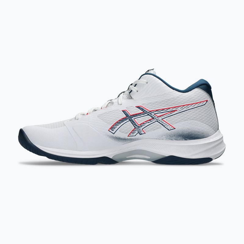 Buty do siatkówki męskie ASICS Netburner Ballistic FF 4 white/mako blue 2