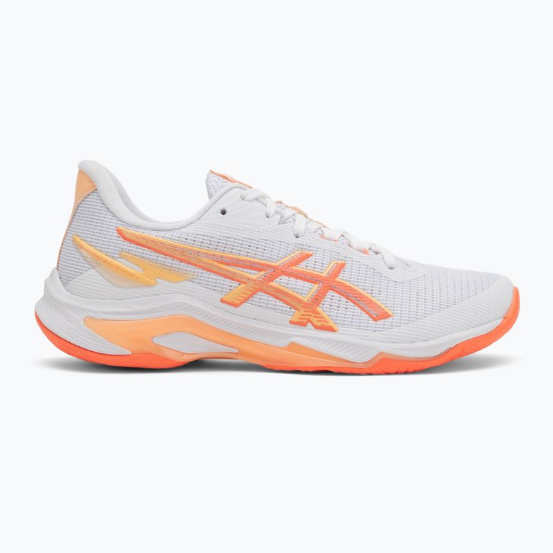 Buty damskie ASICS Netburner Ballistic FF 4 white/vivid coral 2