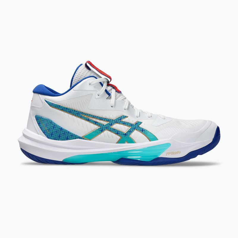 Buty do siatkówki męskie ASICS Sky Elite FF MT 3 white/asics blue 8
