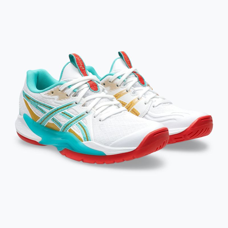 Buty do siatkówki damskie ASICS Powerbreak FF white/sea glass 10
