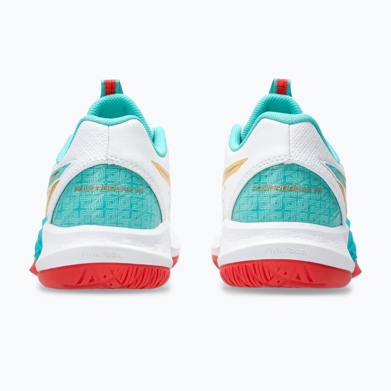 Buty do siatkówki damskie ASICS Powerbreak FF white/sea glass 12