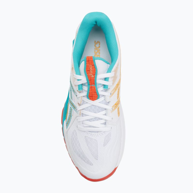 Buty do siatkówki damskie ASICS Powerbreak FF white/sea glass 5