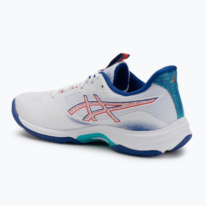 Buty męskie ASICS Netburner Ballistic FF 4 white/asics blue 3