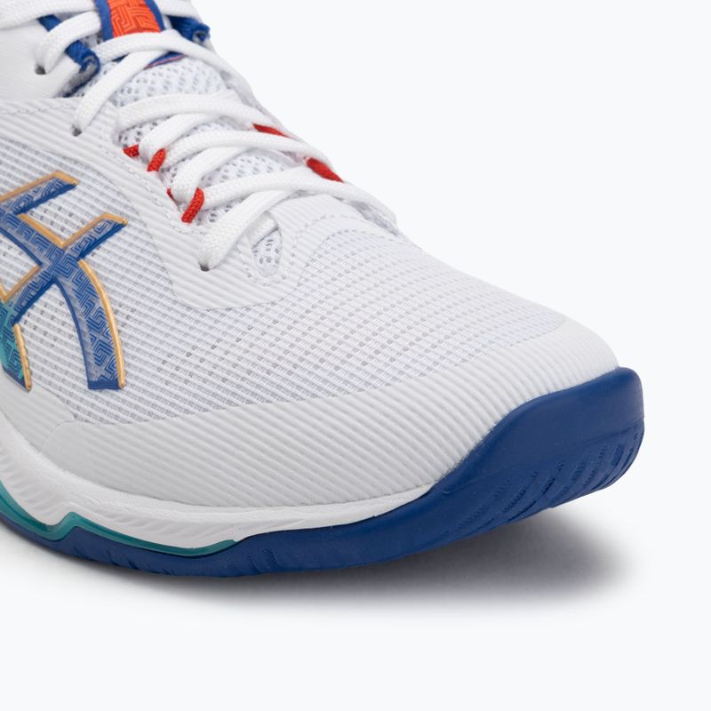 Buty męskie ASICS Netburner Ballistic FF 4 white/asics blue 7