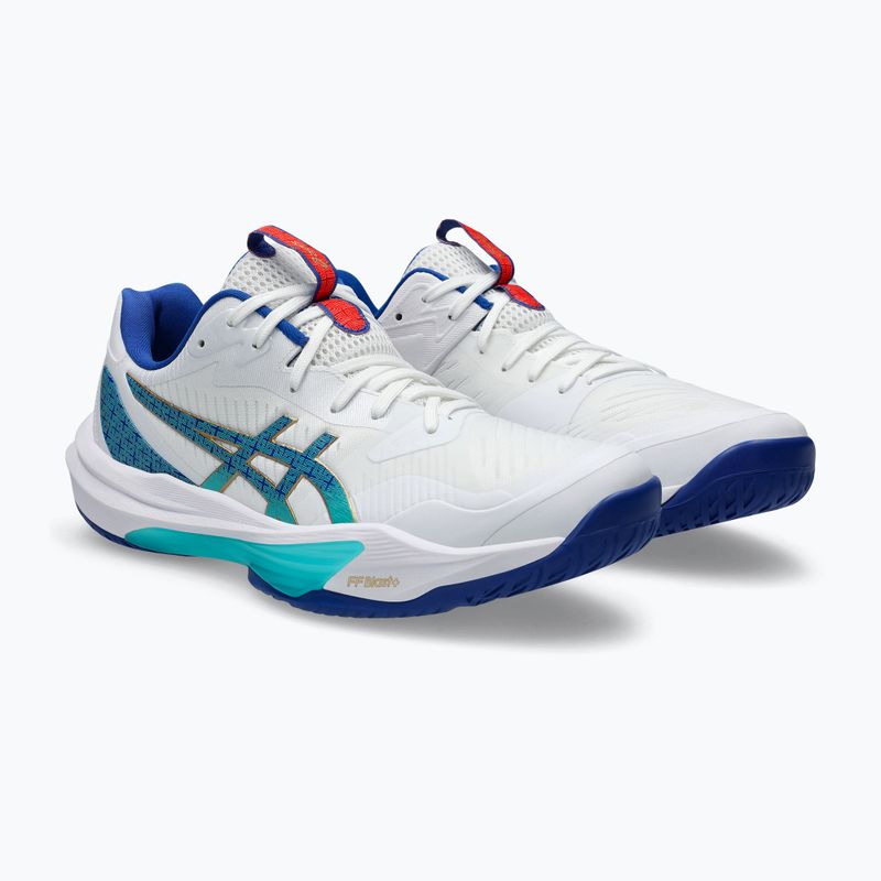 Buty do siatkówki męskie ASICS Sky Elite FF 3 white/asics blue 10