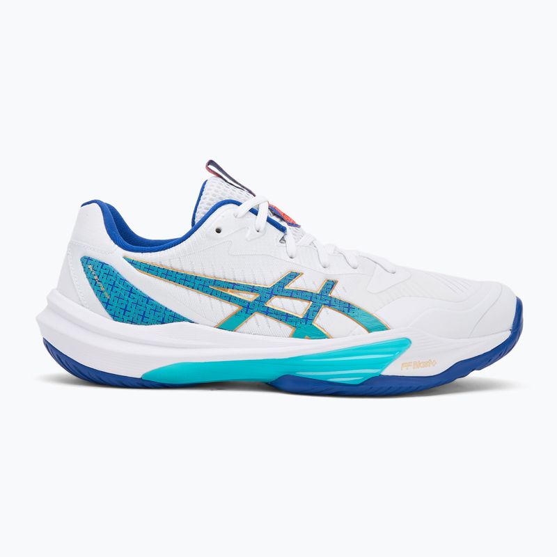 Buty do siatkówki męskie ASICS Sky Elite FF 3 white/asics blue 2