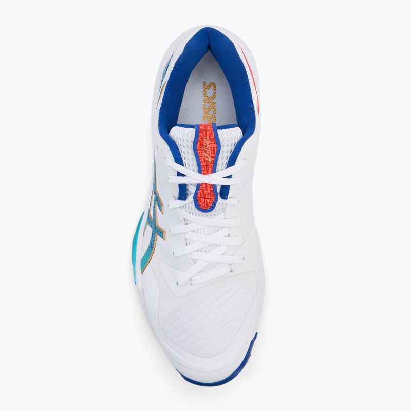 Buty do siatkówki męskie ASICS Sky Elite FF 3 white/asics blue 5