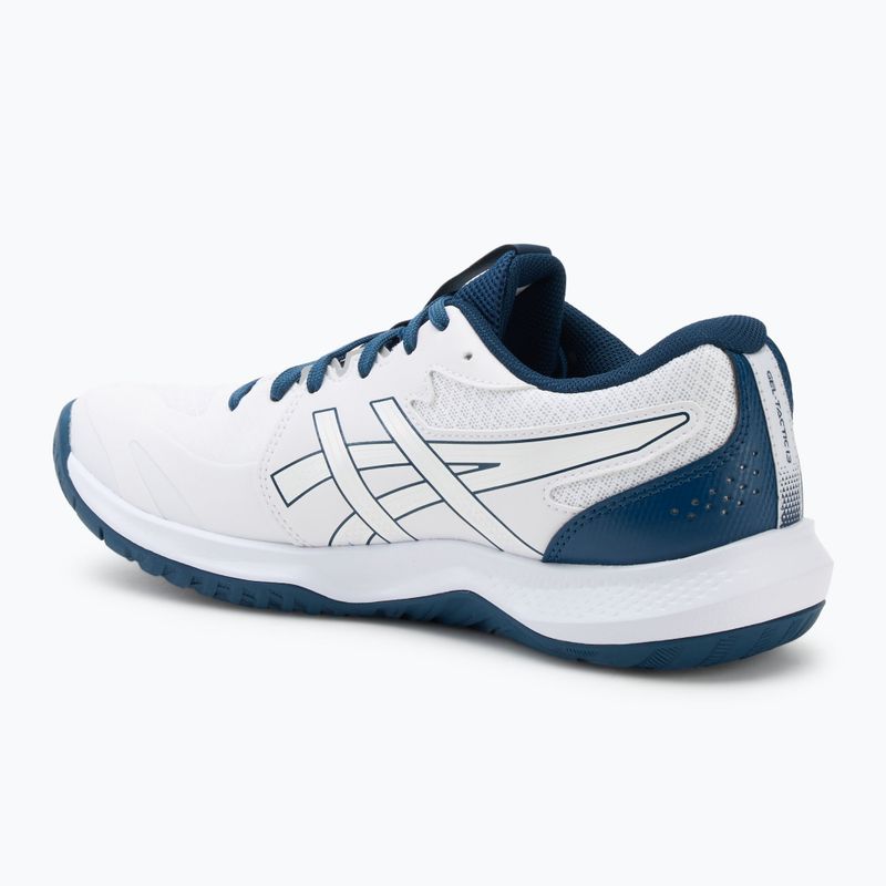 Buty do siatkówki męskie ASICS Gel-Tactic 13 white/mako blue 3