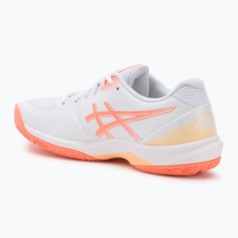 Buty do siatkówki damskie ASICS Court Hunter FF white/vivid coral 3