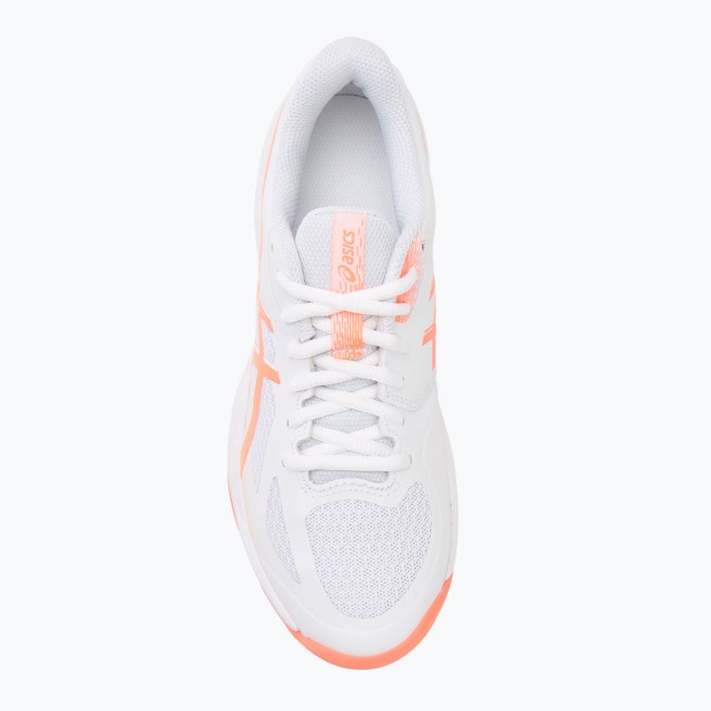 Buty do siatkówki damskie ASICS Court Hunter FF white/vivid coral 5