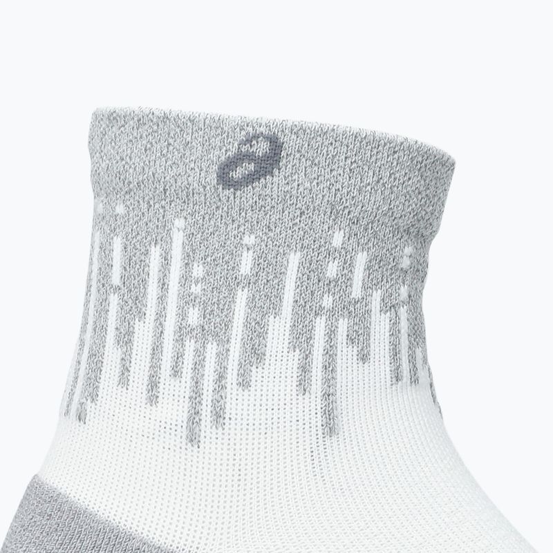 Skarpety ASICS Performance Run Quarter brilliant white/silver reflective 3