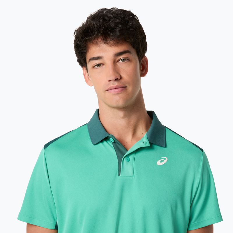 Koszulka polo męska ASICS Court Polo aurora green 6