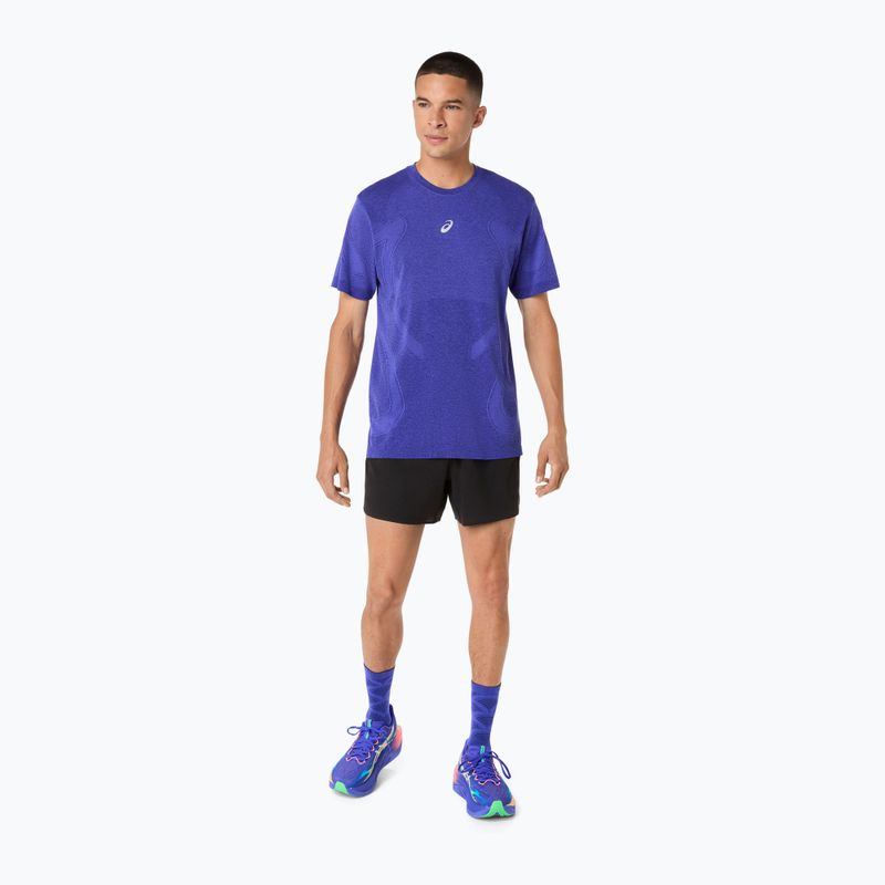 Longsleeve do biegania męski ASICS Road Seamless cobalt burst/eggplant 2