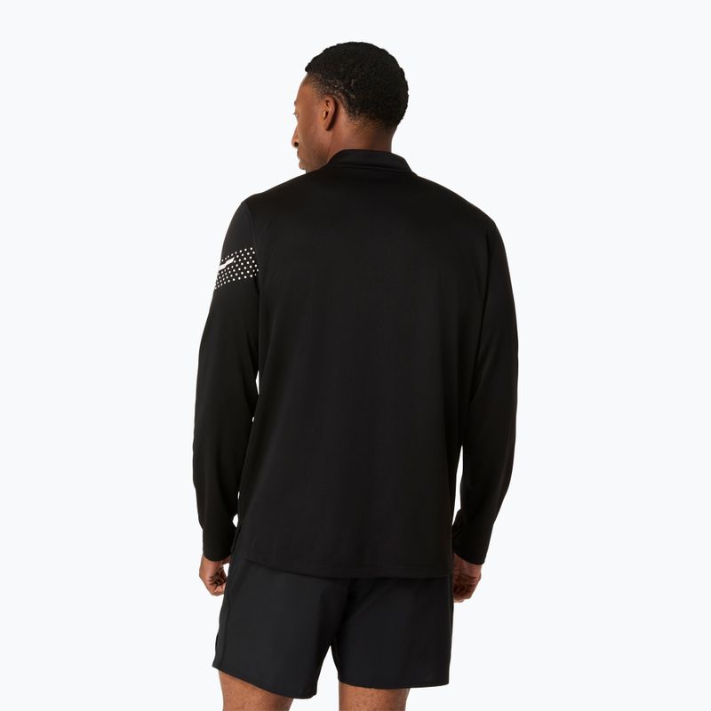 Longsleeve do biegania męski ASICS Icon 1/2 Zip performance black/cream 3