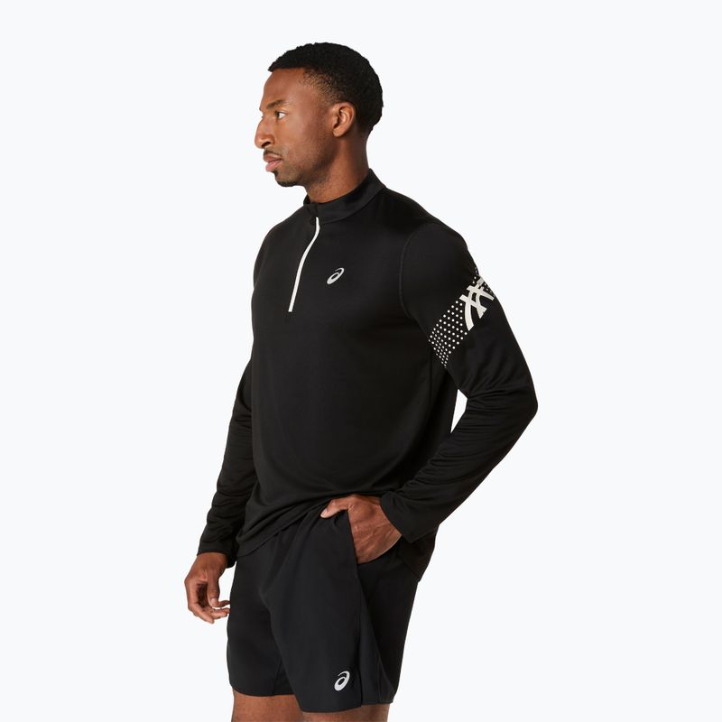 Longsleeve do biegania męski ASICS Icon 1/2 Zip performance black/cream 4