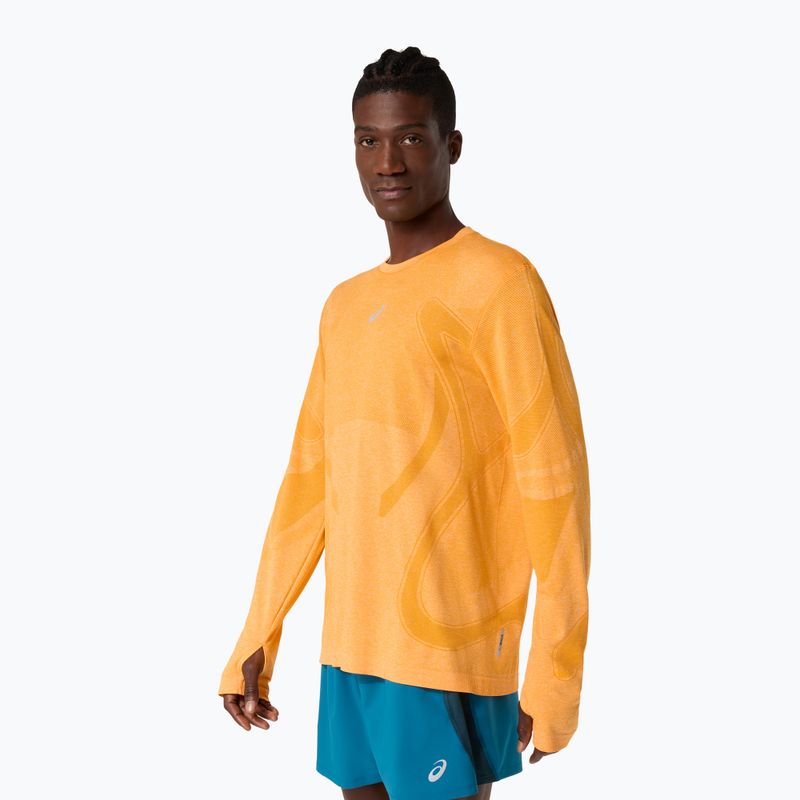 Longsleeve do biegania męski ASICS Road Seamless yamabuki 4