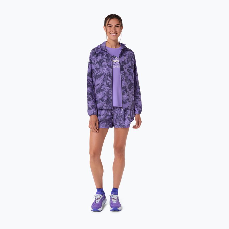 Spodenki do biegania damskie ASICS Road All Over Print amethyst 2