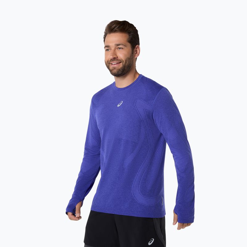 Longsleeve do biegania męski ASICS Road Seamless cobalt burst/eggplant 4