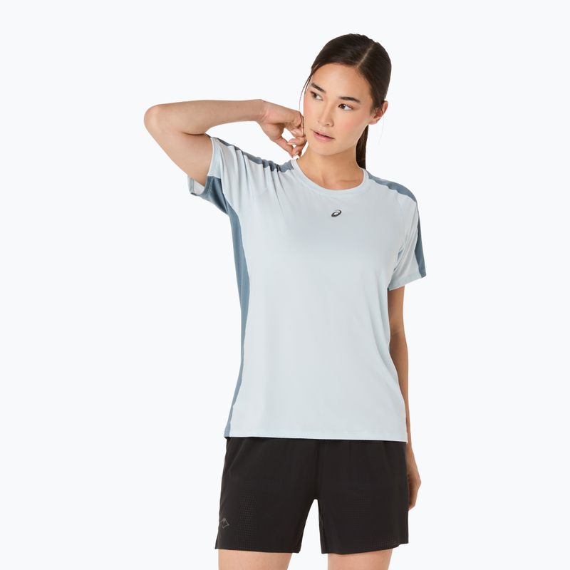 Koszulka do biegania damska ASICS Fujitrail Elite Top cool grey/ironclad