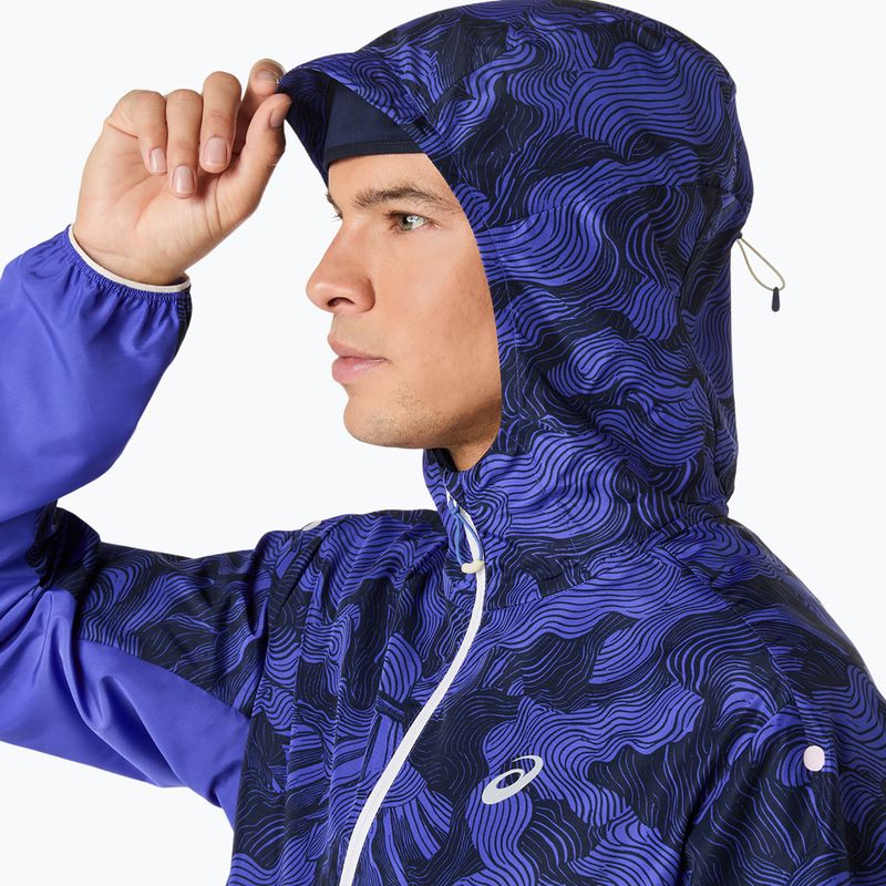 Kurtka do biegania męska ASICS Fujitrail Packable cobalt burst/indigo blue/cream 6