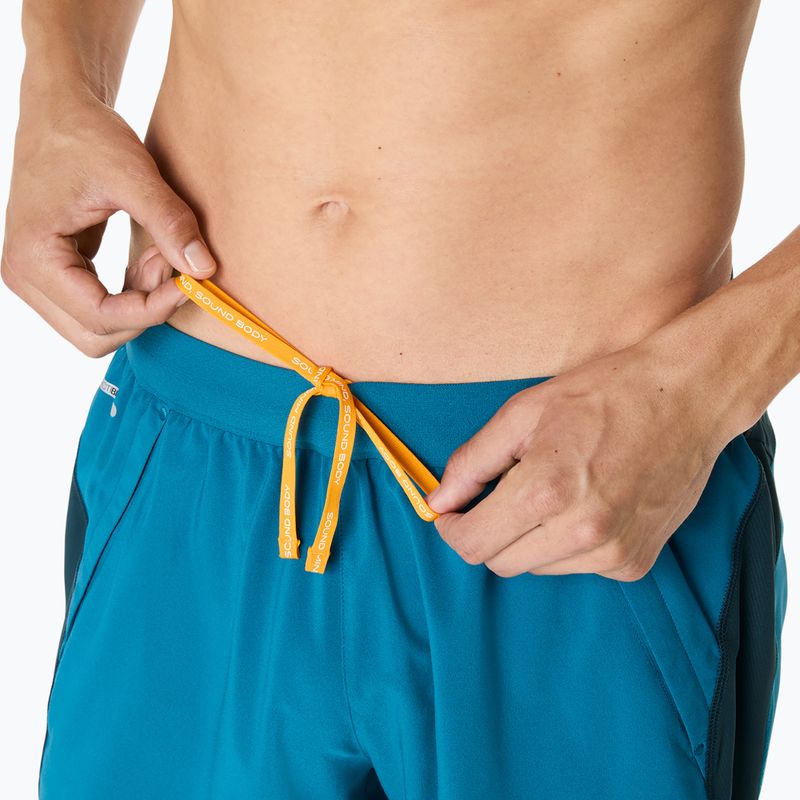 Spodenki do biegania męskie ASICS Road 7IN tranquil teal/dark teal/yamabuki 7