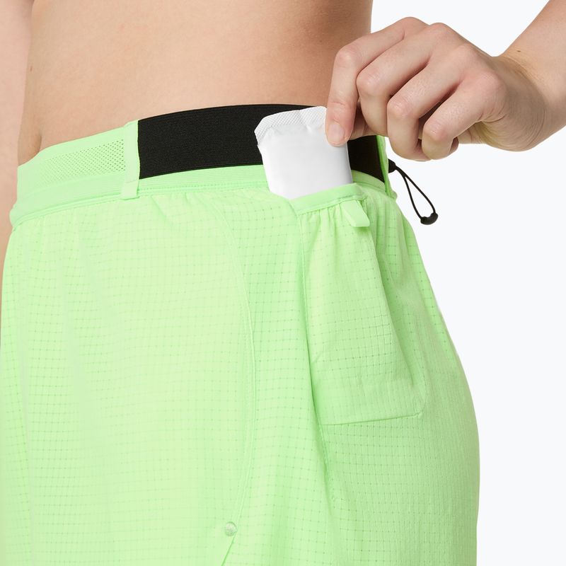 Spodenki do biegania damskie ASICS Metarun Split illuminate green 9